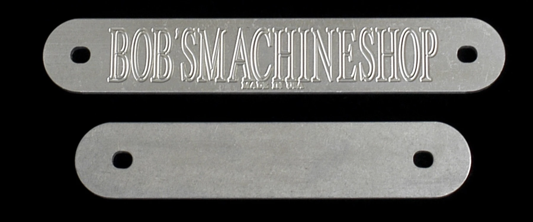 Bob´s Machine Transom backing plates, 2st (en lång och en kort)