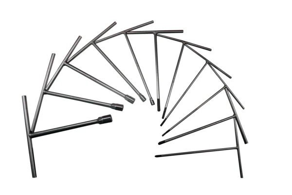 Paket med 11 T-nycklar till verktygsvagn 802800 - Bild 2