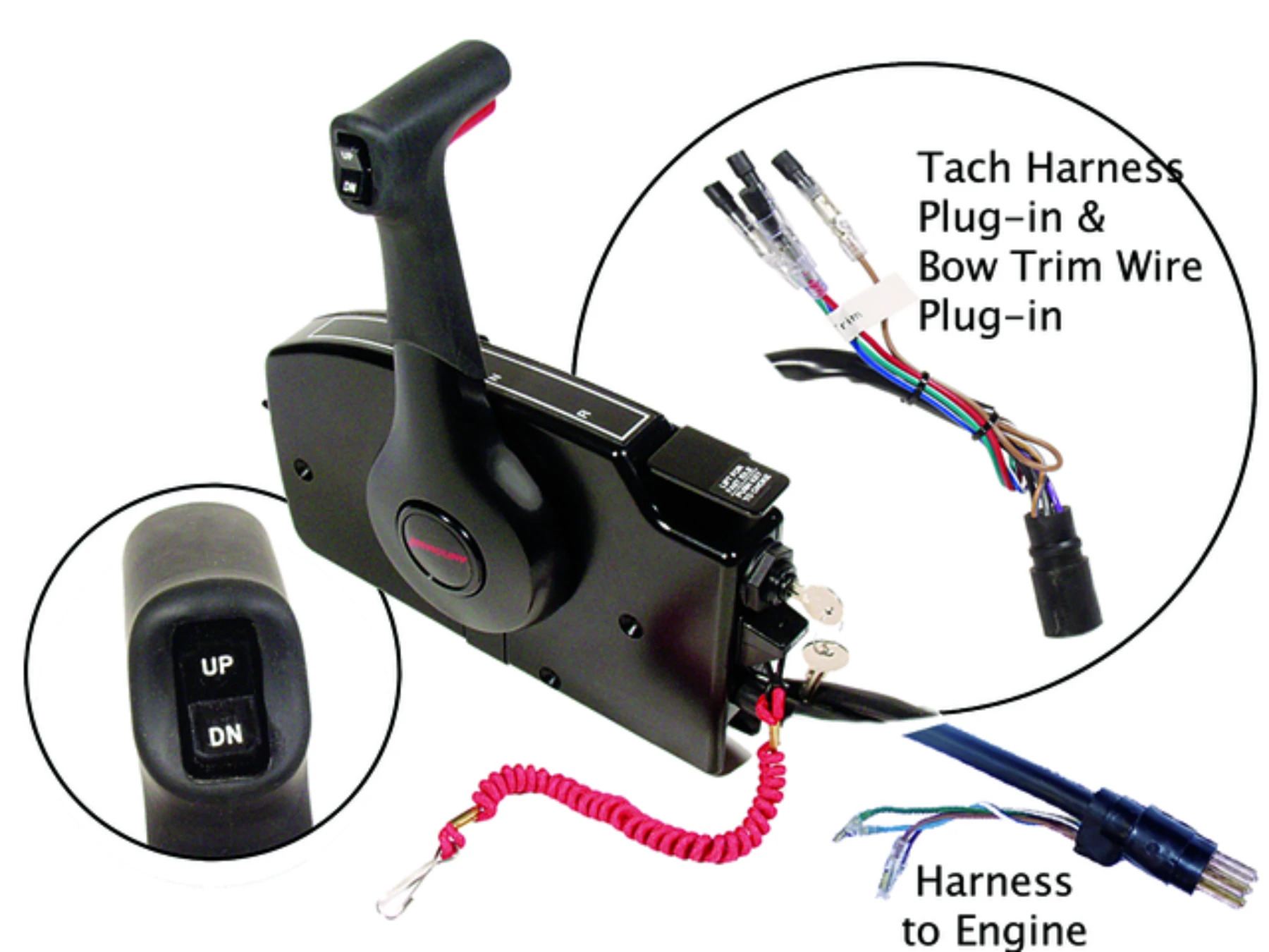 Sidomonterat reglage med power trim 8-PIN