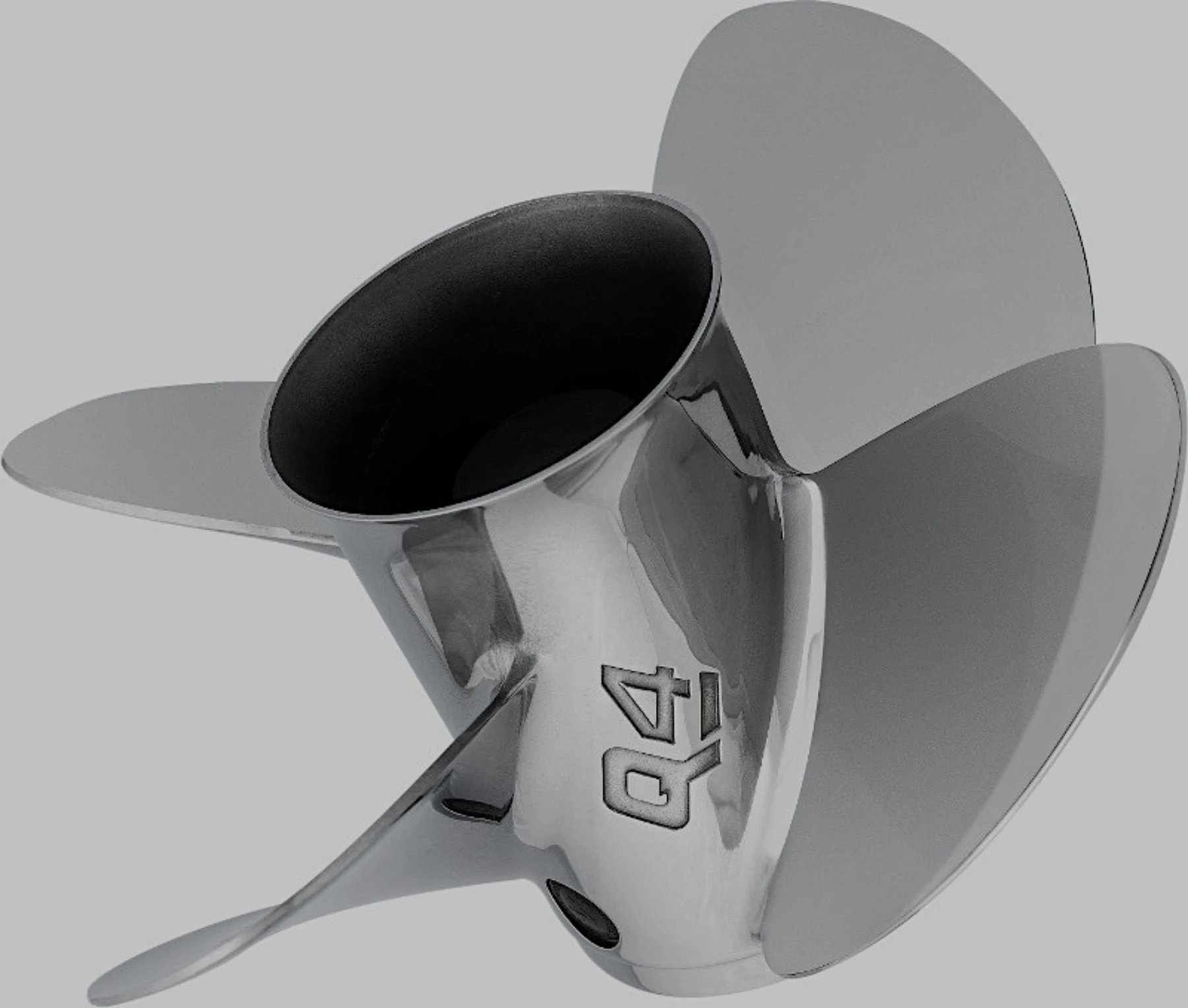 4-bl rostfri båtpropeller stigning 21 tum