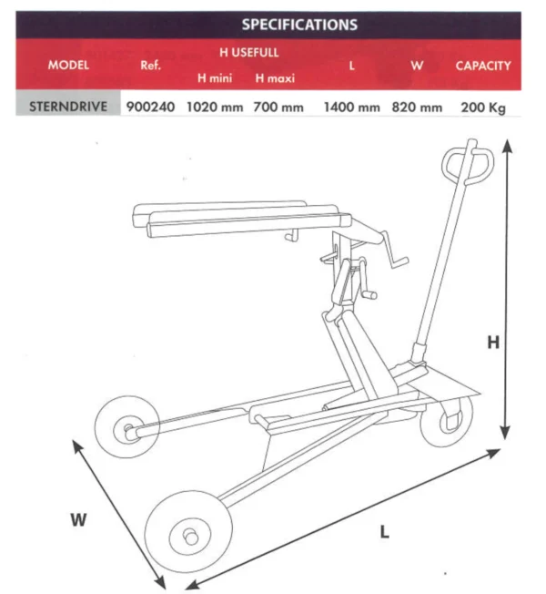 Drevlyft upp till 200Kg  - Bild 3