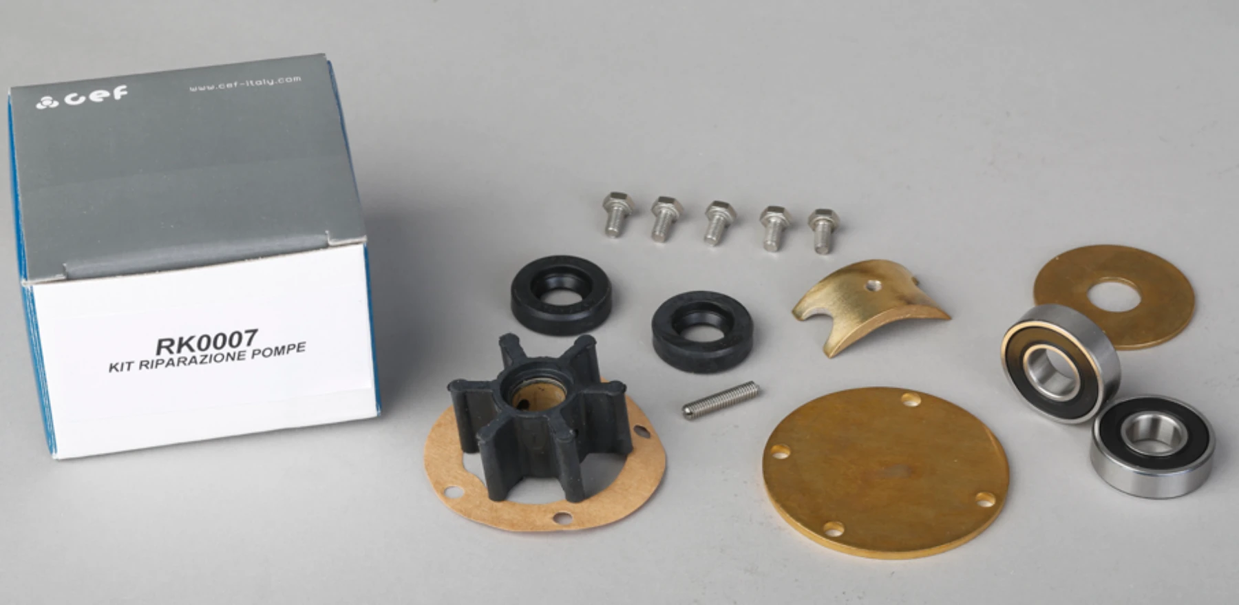 Komplett renoveringssats vattenpump Jabsco/Johnson pump