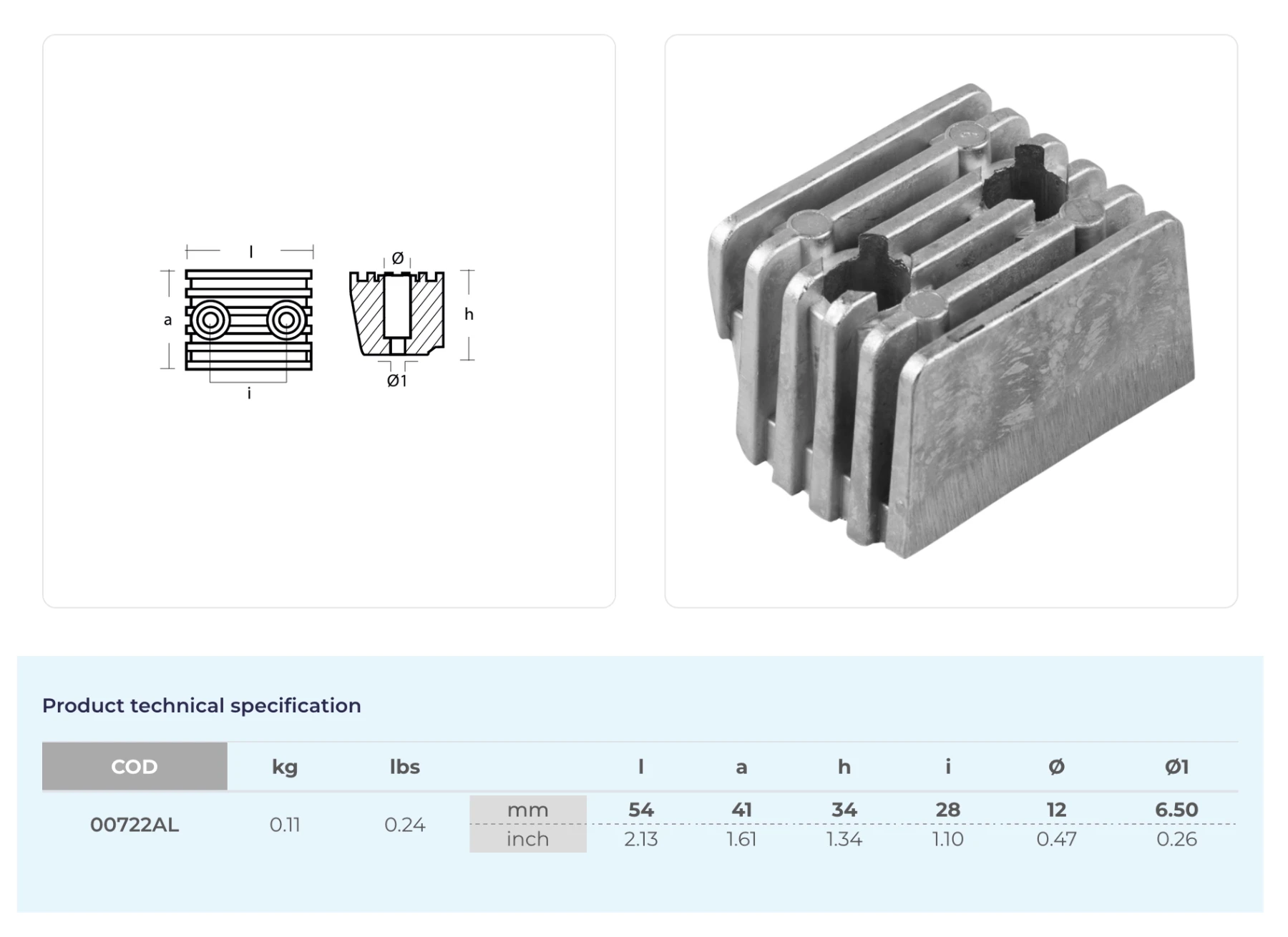 Anod Volvo DPX, DP-SM, SX-M