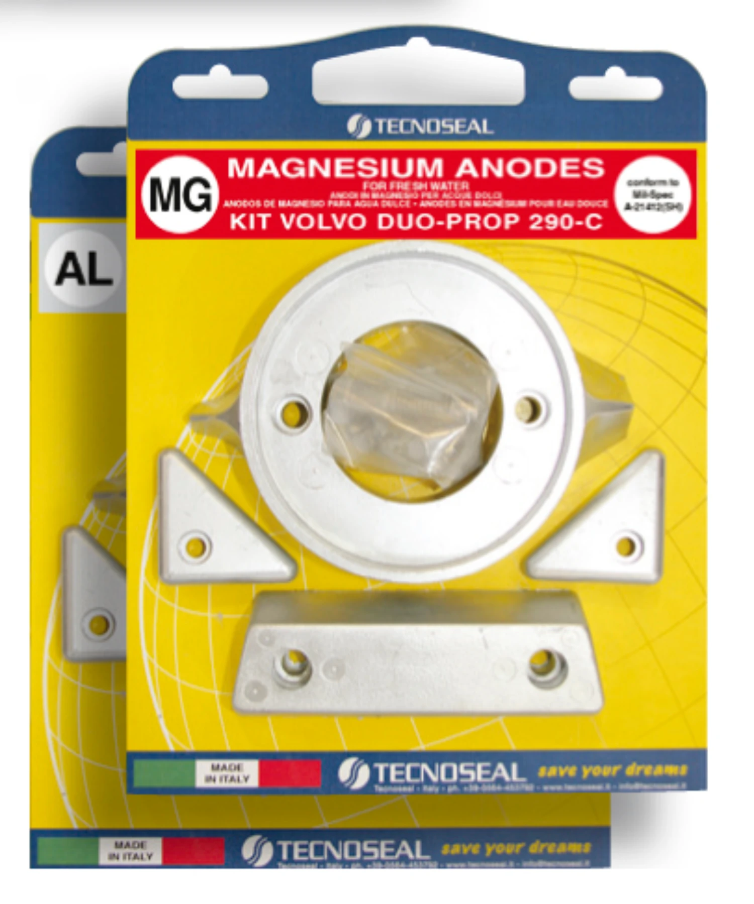 Anodkit för Volvo 290-C duoprop. Magnesium