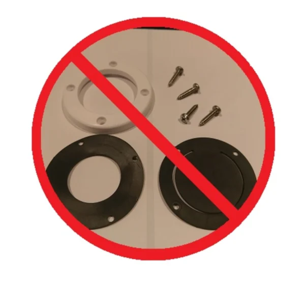 EZ Scupper, Spygatt/självläns. i rostfritt stål 7.2cm x 3.8cm - Bild 3