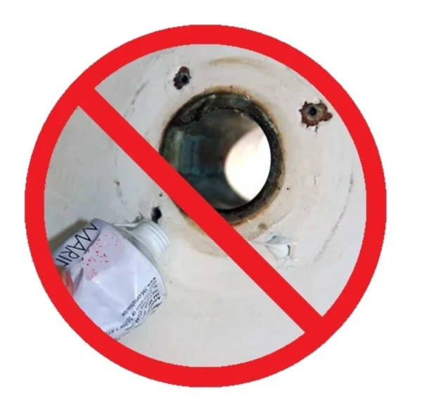 EZ Scupper, Spygatt/självläns. i rostfritt stål 7.2cm x 3.8cm - Bild 4