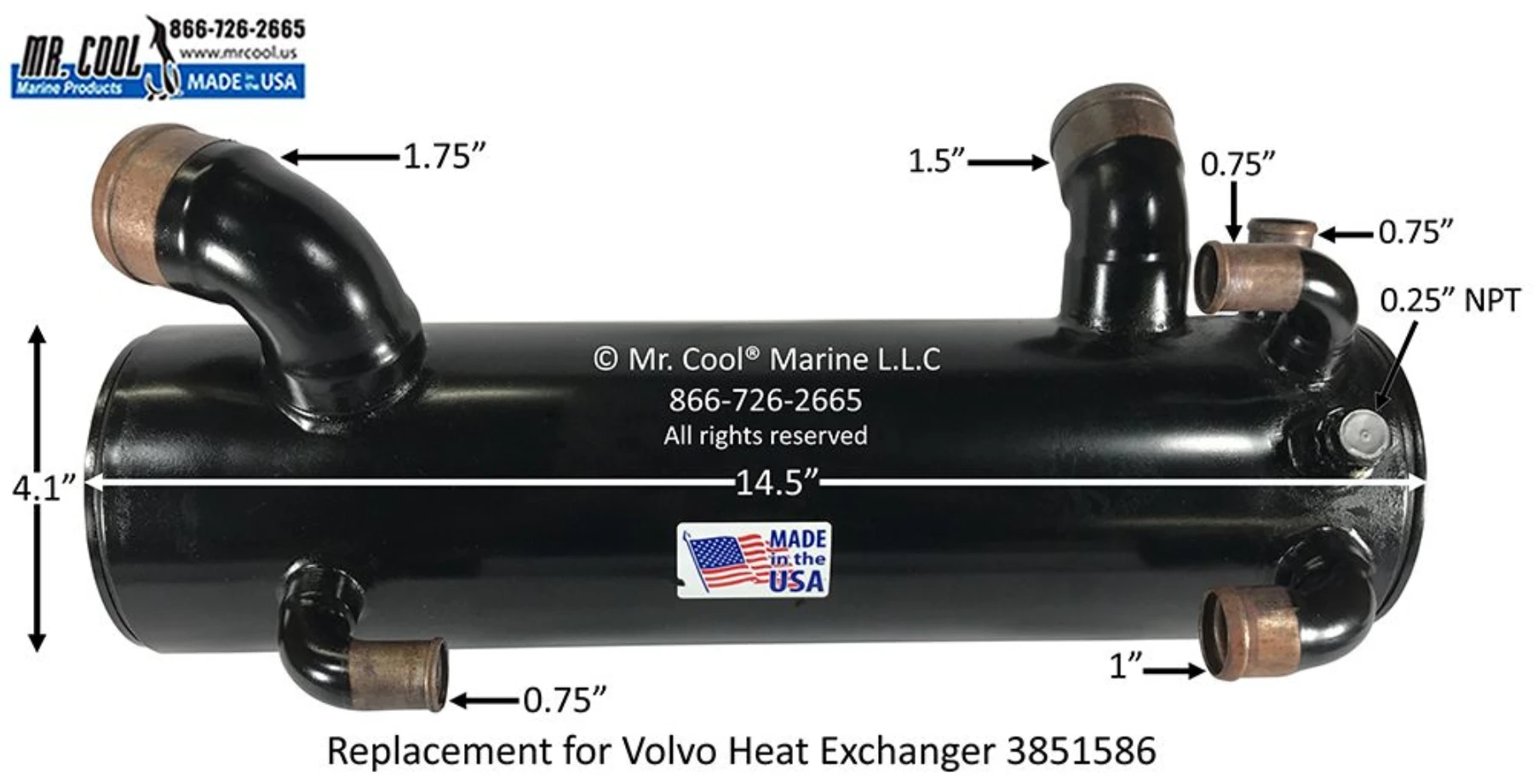 Värmeväxlare Volvo Penta (3851586)