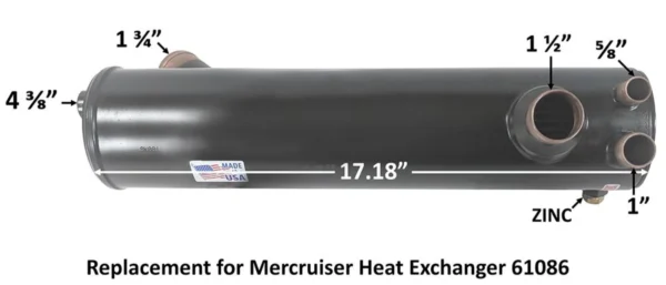 Värmeväxlare (61086A7, 61086A11, 8M0157284) - Bild 5