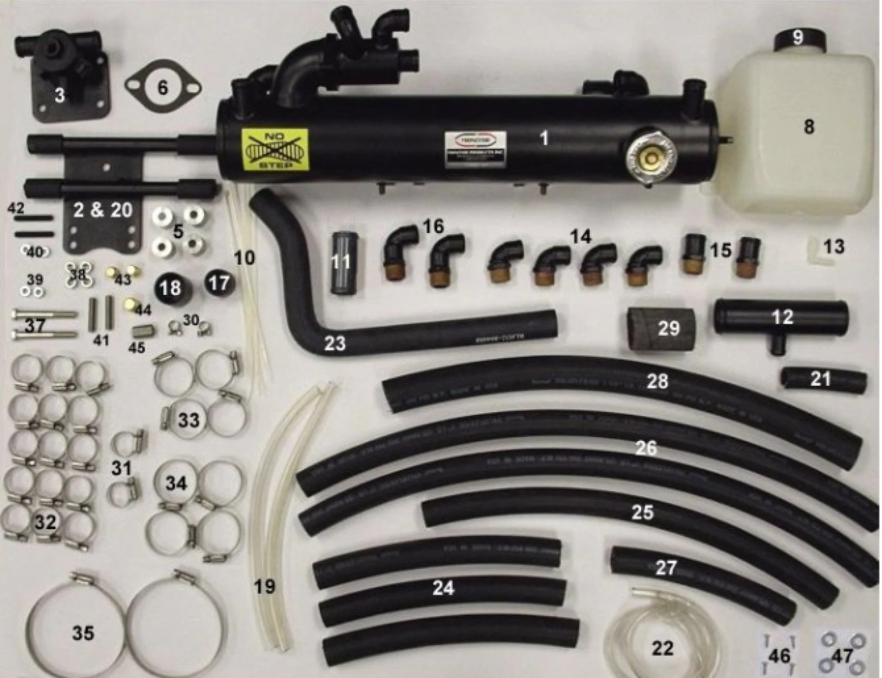 Helsystem för Mercruiser V6/V8 4,3L, 5,0/5,7L