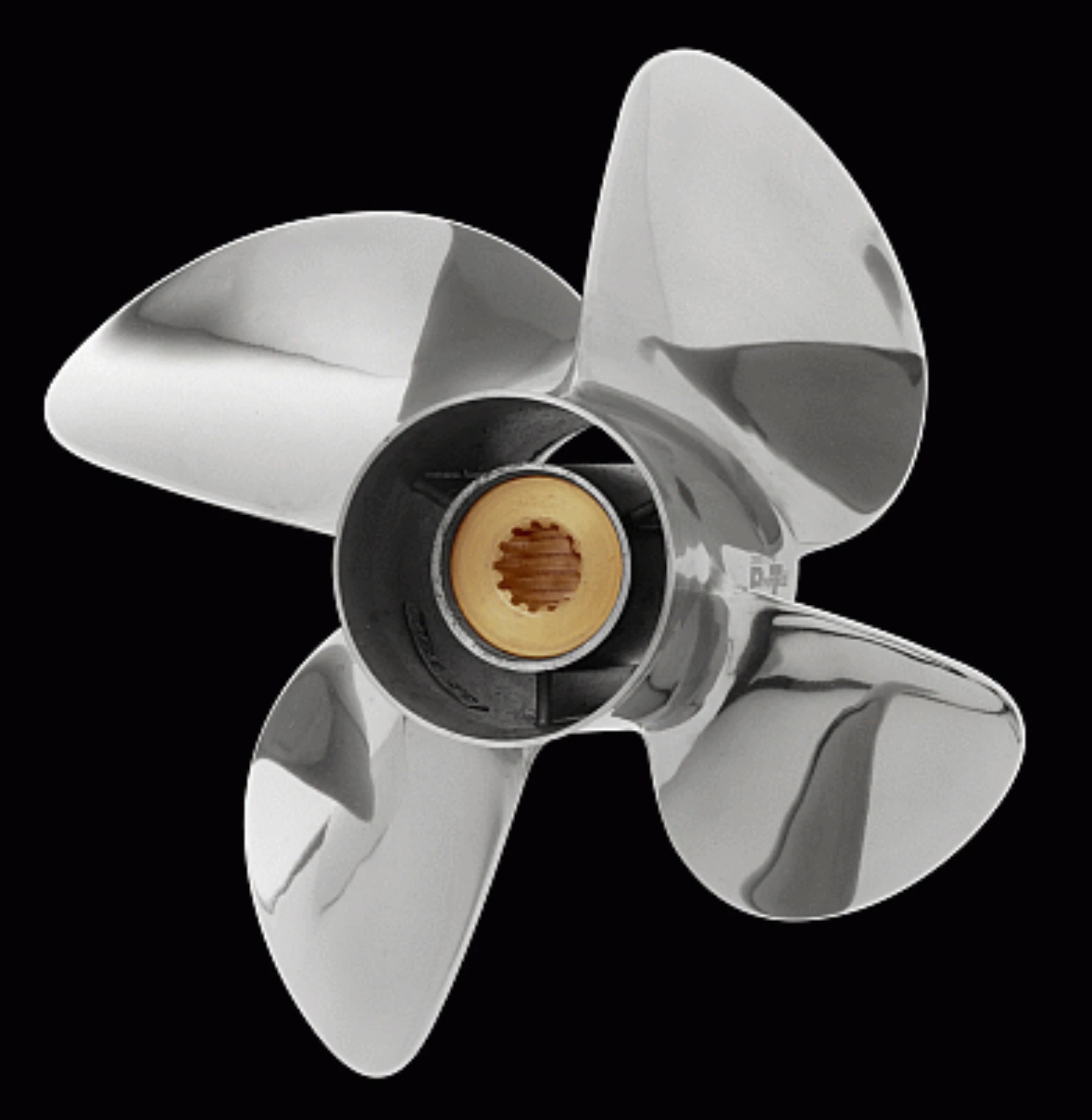 4-bl rostfri båtpropeller stigning 11