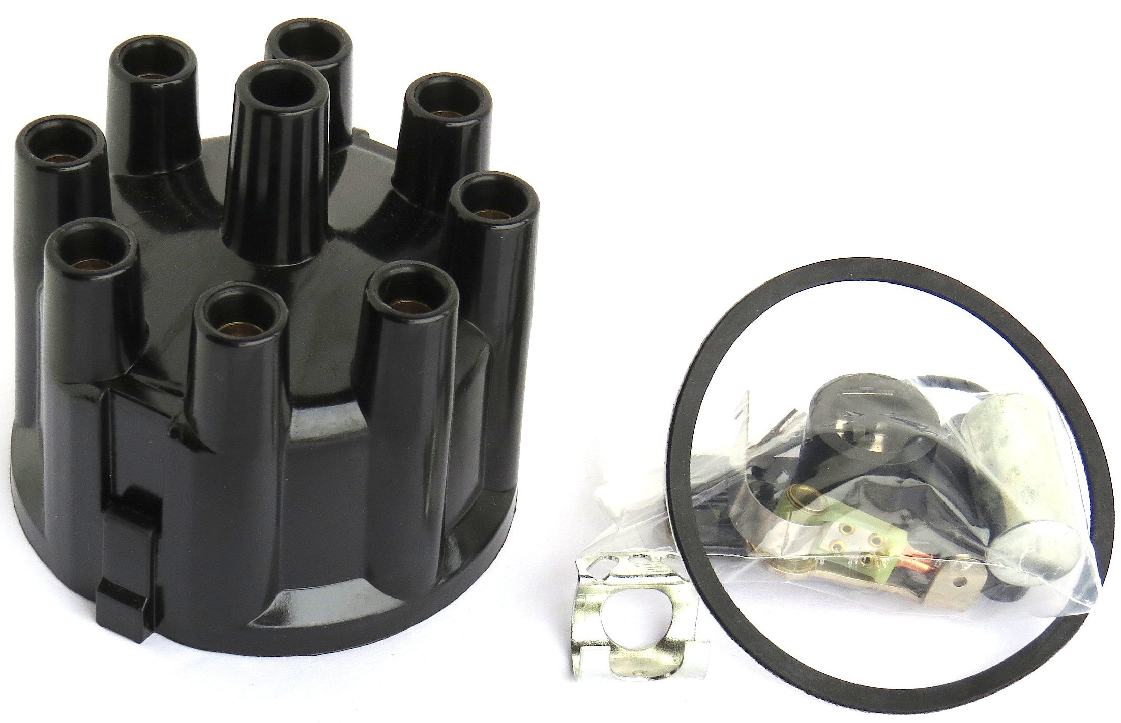 Mässingsnippel mellan pump och magnetventil.
