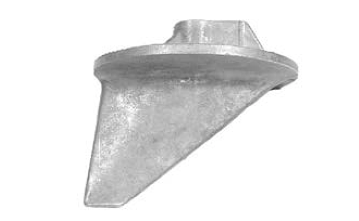 tear drop weld-on anode  0,71kg