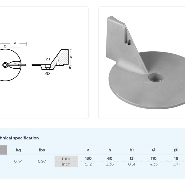 Anod Evinrude/Johnson 55hk