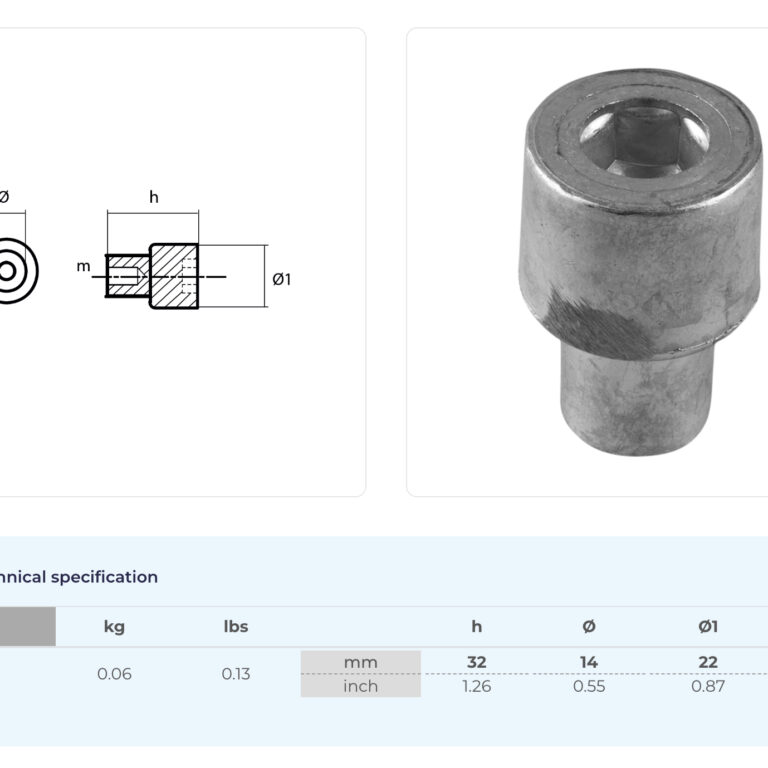 Anod Yamaha 75-250hk
