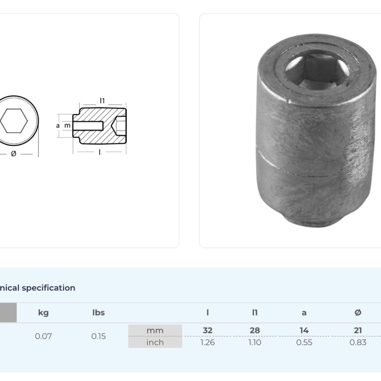 Anod Yamaha 75-250hk