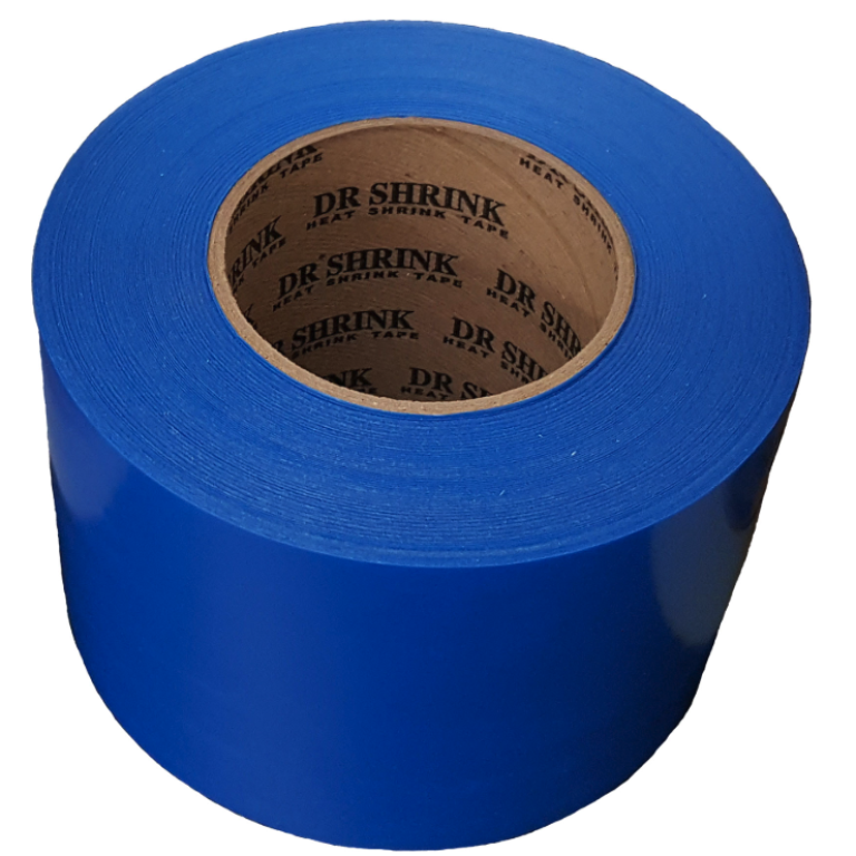 DrShrink Heatshrinktejp Bredd: 10 cm Längd: 55 meter. Blå.
