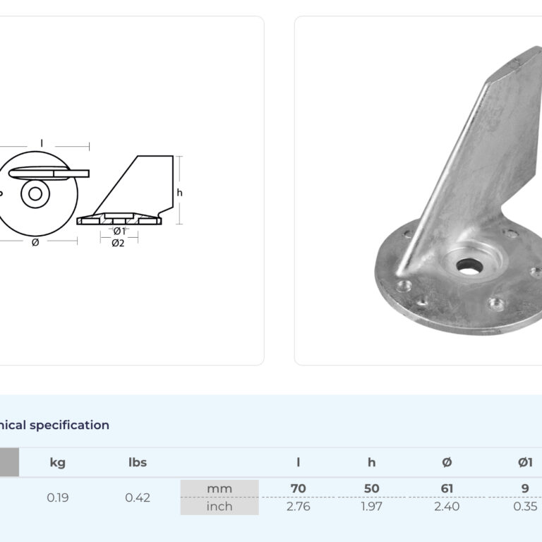 Anod Evinrude/Johnson 40-70hk