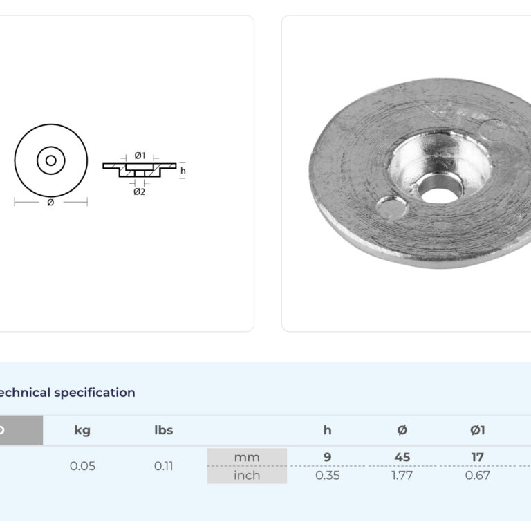 Anod Tohatsu 40-140hk