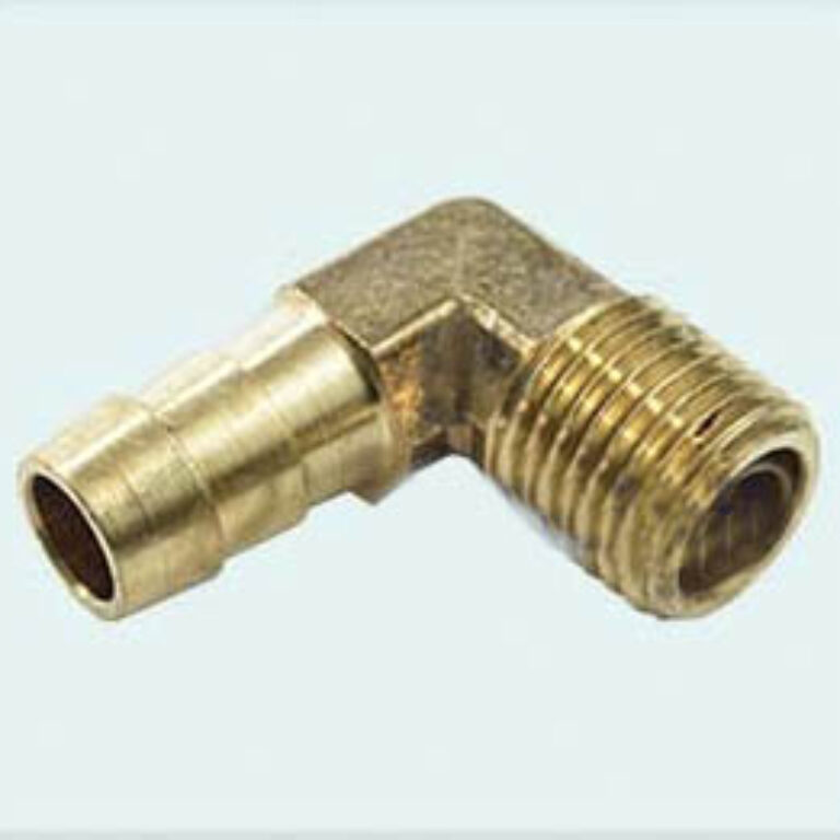 Slangnippel 90 graders, 1/4 npt, 3/8 slang