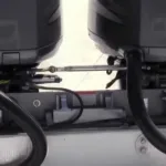 Bob´s Machine Double Jac, en Jackplate för dubbla utombordare. Max 2 x 550hk