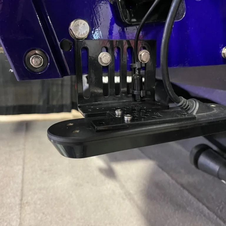 Jack plate transducer mount