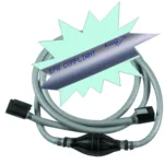 Komplett bränsleslang med blåsa och anslutning till Mercury, 2,44m