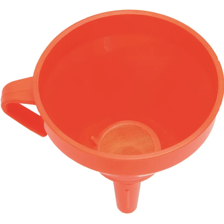 Tratt med handtag och sil