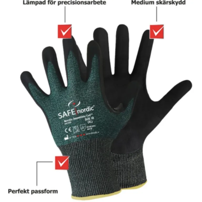 Skärskyddshandske Nordic Assembly Cut Strl 10