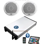 Marinförstärkare med ickemagnetiska högtalare 2 x 120W