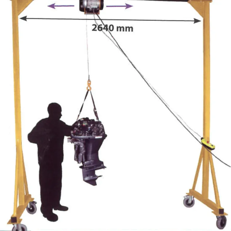 Travers med manuell kedjelyft upp till 500Kg