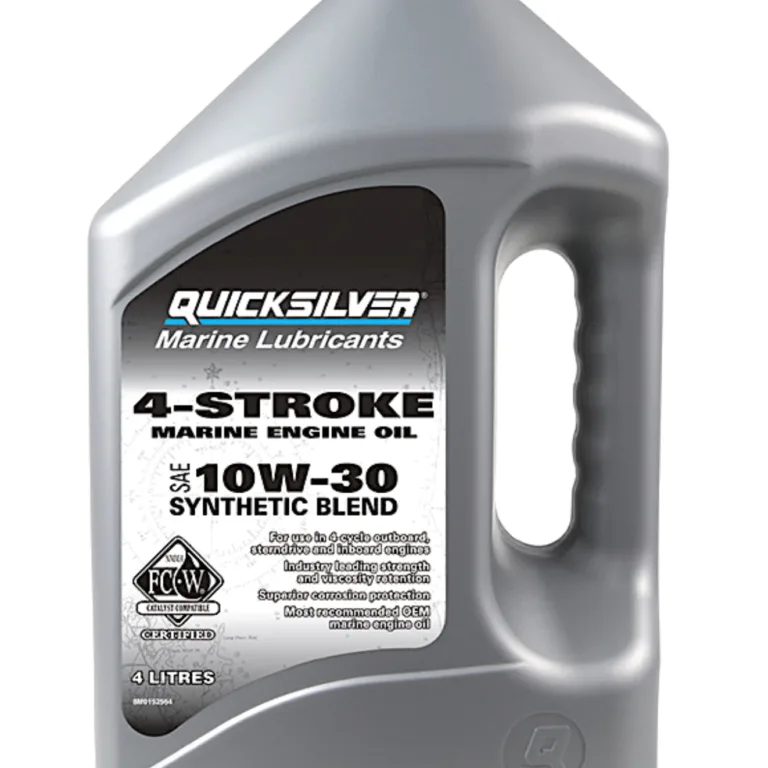 Motorolja, Quicksilver 10W30 Synthetic Blend Marine Oil. 4 liter.