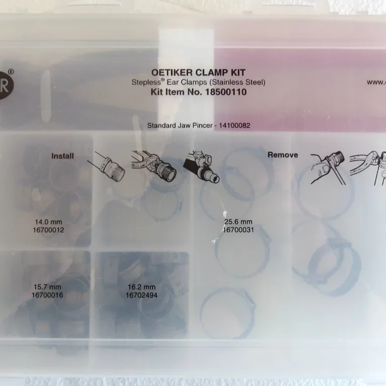 Sortimentlåda slangklämmor, proffs