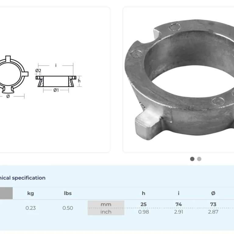 Anod Mercruiser Alpha One gen 2 i zink
