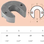 Anod Mercruiser Alpha One gen 2 i zink