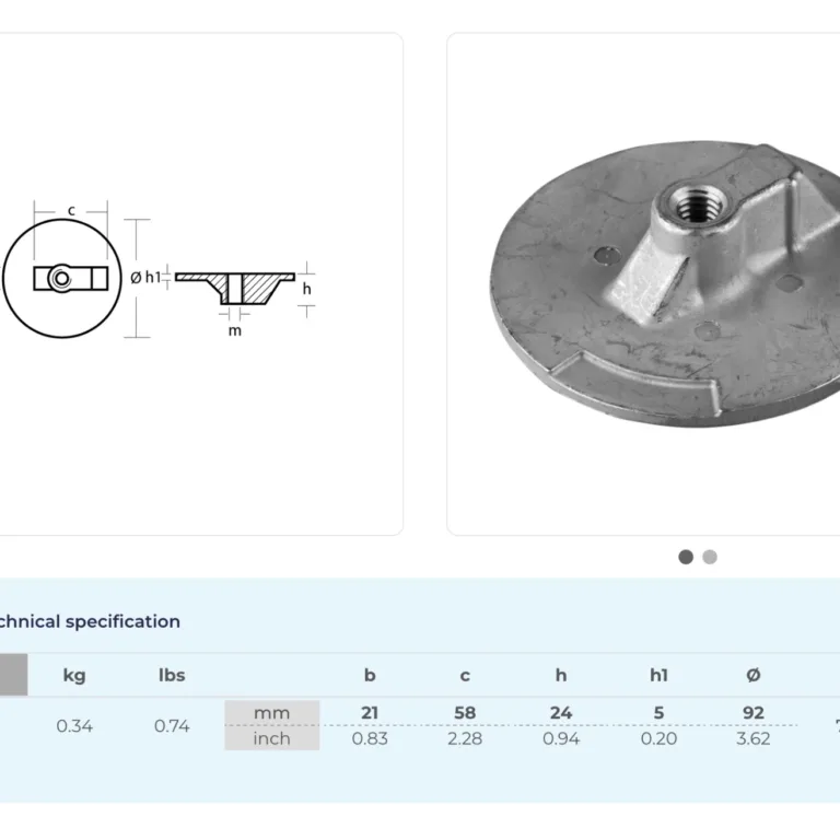 Anod Mercury/Mercruiser i zink