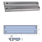 Anod till Mercury 40-200hk i aluminium