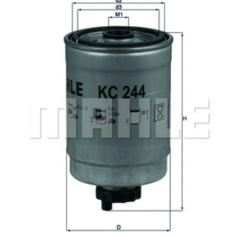 Bränslefilter med vattenavskiljare