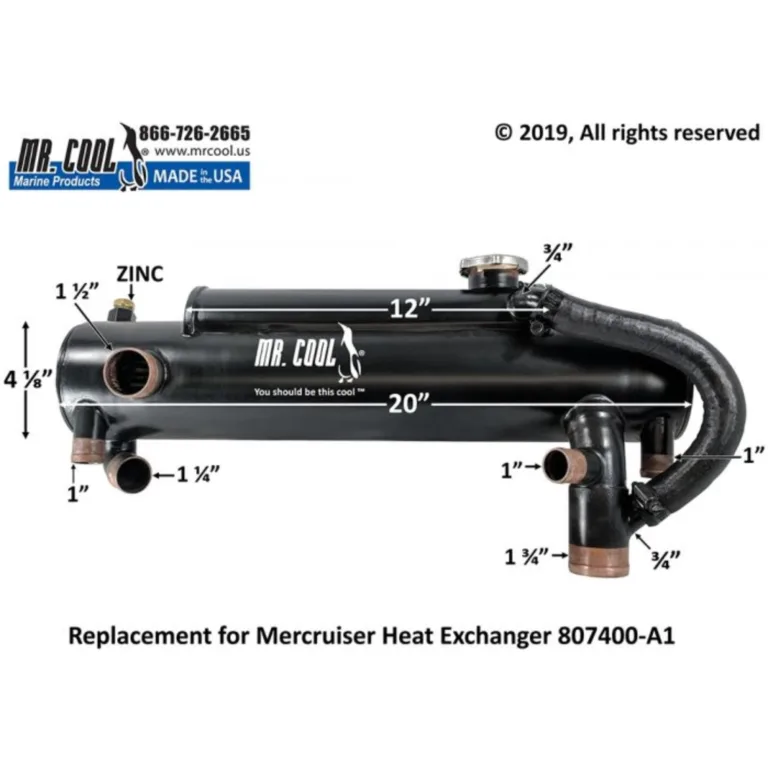 Värmeväxlare Mercruiser (807400A1, 807400)