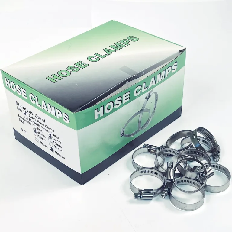 Slangklämma, rostfri, 25-40 mm. 100-pack