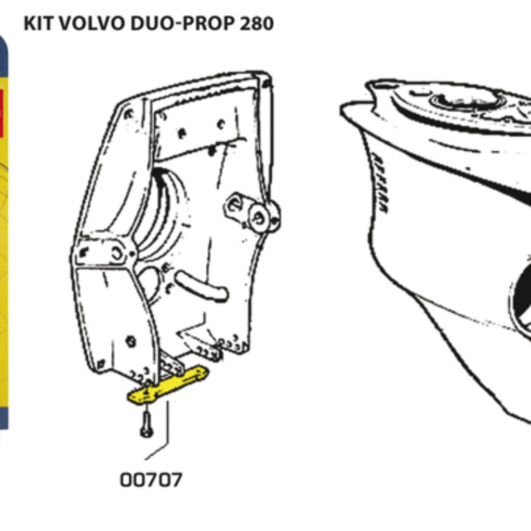 Anodkit för Volvo 280 duoprop aluminium